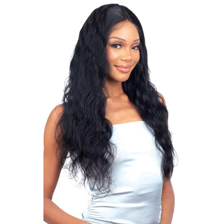 Shake-N-Go Virgin Remy Hair Weaves Glossy Body Wave 3 Bundles (Natural Black)