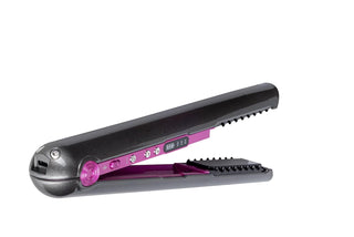 AUTBERG Breeze-Roller: Curler & Straightener(2 in 1) | Temperature Indicator | Power Indicator | Ceramic Coating | Wireless Operations | Compact, Lightweight & Portable